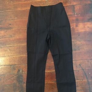 & Other Stories Fitted Black Seamed Trousers
